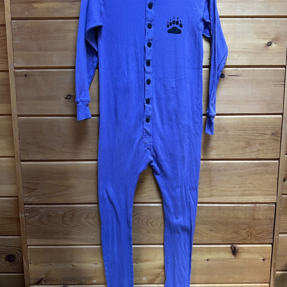 Lazy One Purple one piece Sleepwear with Black Buttons